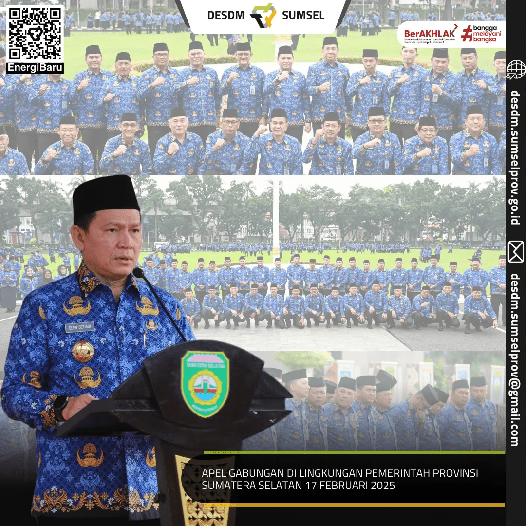 Apel Gabungan di Lingkungan Pemerintah Provinsi Sumatera Selatan